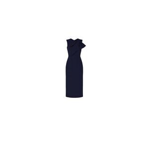 Roksanda Flandre Elegant Sheath Black Dress Size 16 MSRP: $1,303